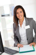 Portrait of beautiful smiling hostess