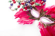 canvas print picture - Mask and beads for theater