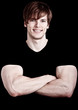 Sympathischer Bodybuilder