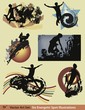 Vector: Six modern grunge style illustrations Six modern grunge style illustrations