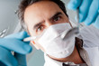 Dentist holding instruments