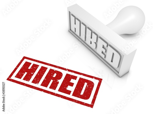 Illustration: Hired Rubber Stamp Hired Rubber Stamp