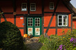 Darßer Haustür in Wustrow, Mecklenburg-Vorpommern