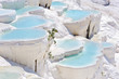 Travertine pools at ancient Hierapolis, now Pamukkale, Turkey