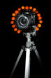 DSLR on a tripod