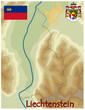 liechtenstein map flag emblem coat liechtenstein map flag emblem coat