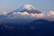 富士山　夕日を浴びて