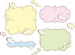 Set of Valentine's Day wedding retro vignettes Set of Valentine's Day wedding retro vignettes