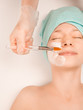 Woman at spa procedures