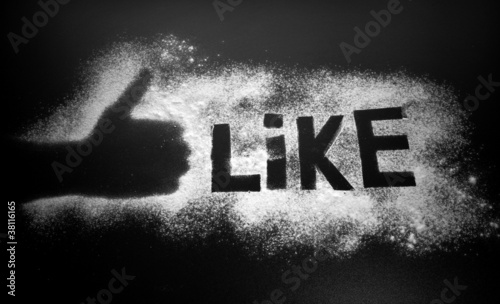 Photo: Like word on flour Like word on flour