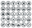 Vector: Transportation vector icons set Transportation vector icons set