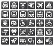Transport icon set
