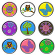 3D Button - Nature Set