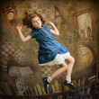Photo: Alice falling down Alice falling down