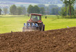 ploughing a field