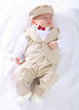 Portrait of a newborn baby boy