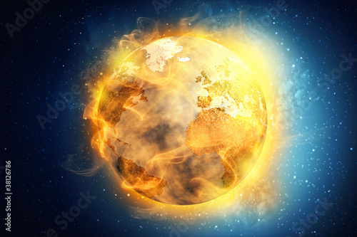 Illustration: Burning Earth Burning Earth