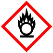 Schild Gefahrgut - Flamme über einem Kreis