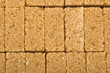 brown lump cane sugar cubes close up brown lump cane sugar cubes close up