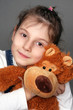 Photo: The girl with a bear The girl with a bear