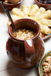 Bulgarian beans stew in pottery