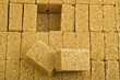 brown lump cane sugar cubes close up brown lump cane sugar cubes close up