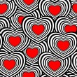 Seamless heart pattern