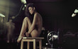 Nude beauty brunette
