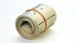 Bundle of many 100 dollar notes rotating on white background Bundle of many 100 dollar notes rotating on white background