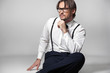 Studio shot of an elegant man