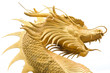 golden chinese dragon statue