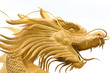 golden chinese dragon statue
