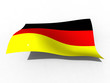 3d illustration of the Germany flag that waves with wind 3d illustration of the Germany flag that waves with wind