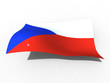 Czechoslovakia flag that waves with wind Czechoslovakia flag that waves with wind