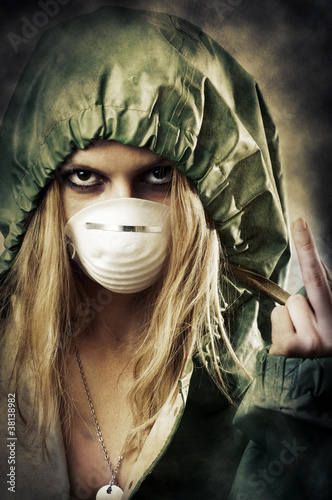 Photo: Portrait of post apocalypse girl Portrait of post apocalypse girl