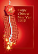 Firecrackers on Chinese New Year Card.