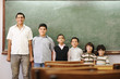 Children in school, from kindergarten, to college boy