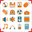 Vector: Icons in a frame Icons in a frame