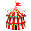 Illustration of a circus tent