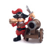 A pirate with a gun