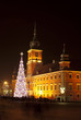 Christmas tree in Warsaw old town