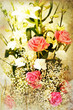 faded rose print