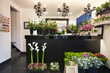 Woman working in florist shop