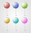 Colorful lollipops