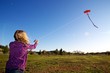 Flying her Kite