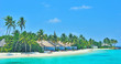 Maldives island and white beach