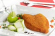 Gebackenes Schollenfilet mit Limette und Zucchini