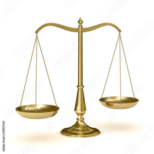 Illustration: scales of justice scales of justice