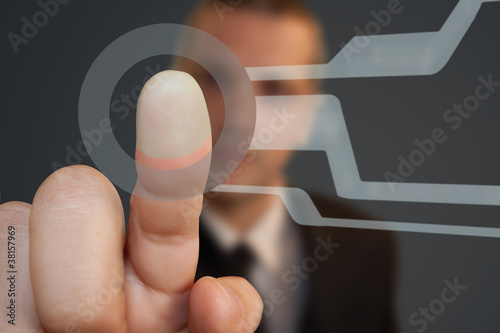 Photo: Futuristic screen Futuristic screen