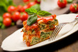 Photo : Homemade Lasegne with Ricotta Cheese and Spinach Homemade Lasegne with Ricotta Cheese and Spinach